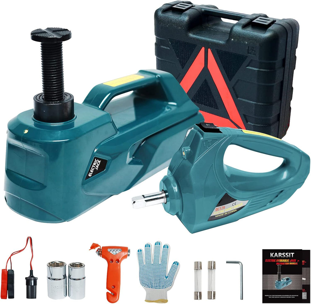 5 ton Electric Car Jack with Impact Wrench 12V Hydraulic Car Jack F6483