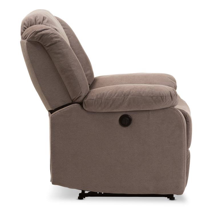 Godiva Brown Fabric Power Recliner Chair W526094