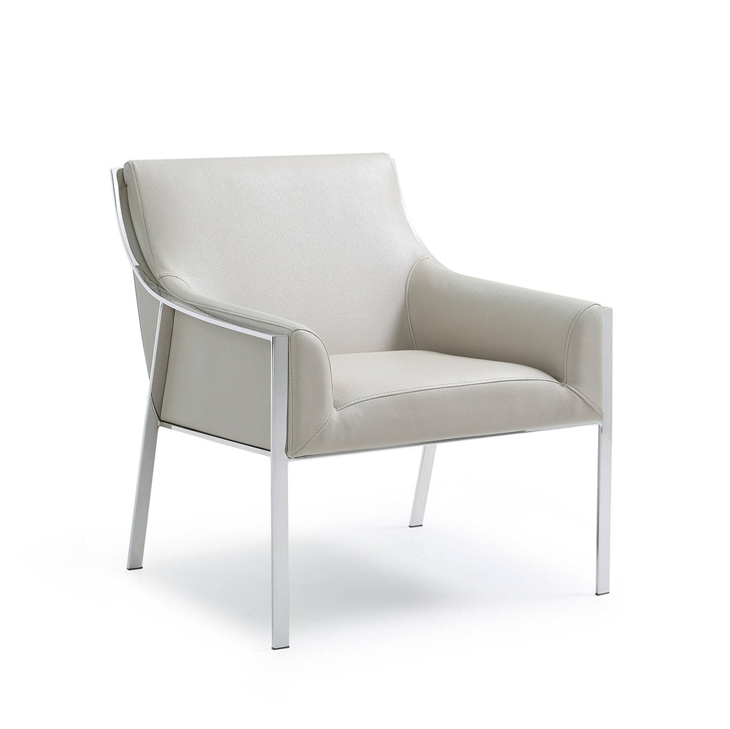 Taupe Leather Leisure Armchair Z739