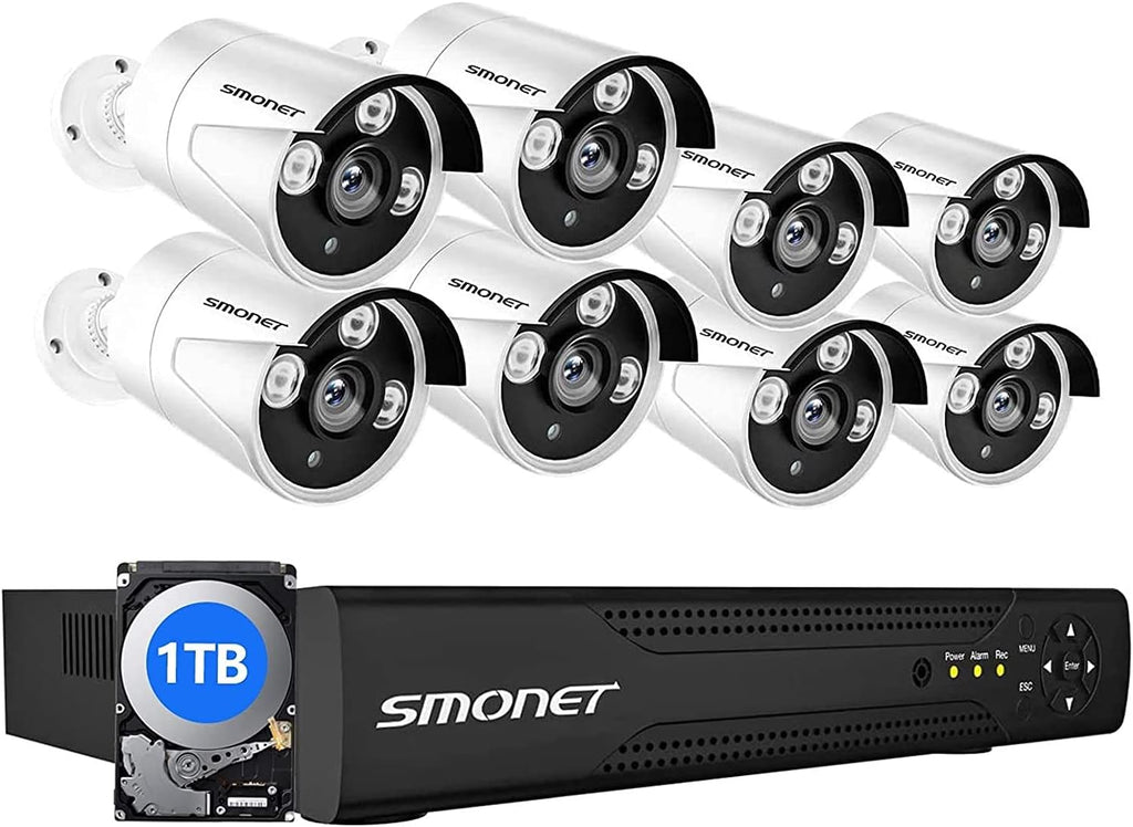 8CH 5MP Wired Security Camera System with 2TB Hard Drive V5857