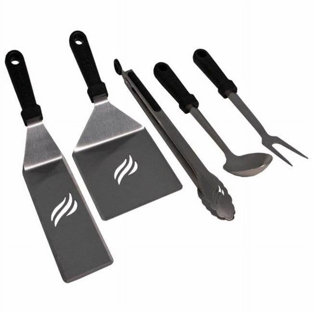 5-Piece Outdoor Cooking Griddle Tool Kit with Plastic Handle Z95289