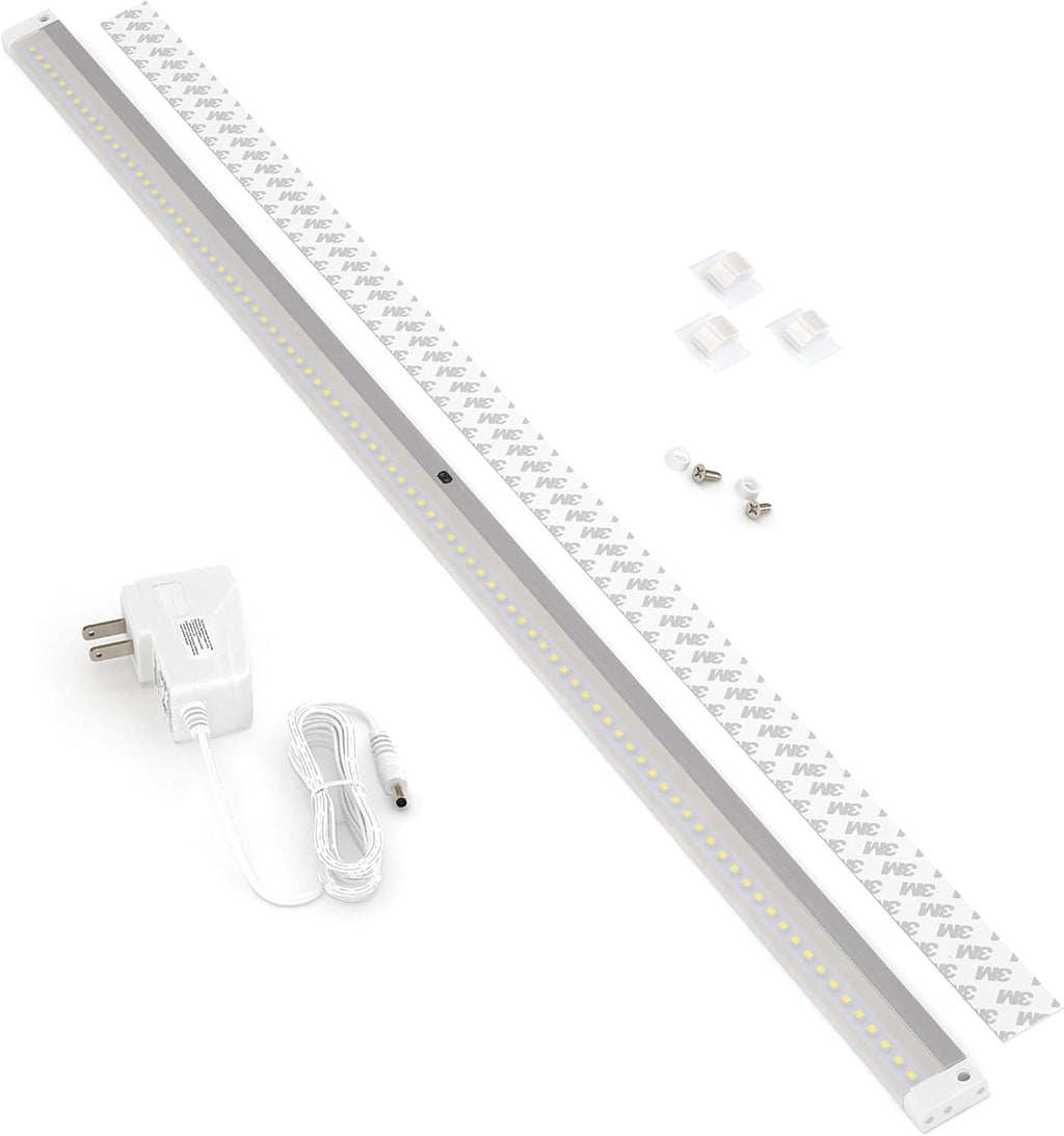 White Finish LED Dimmable Under Cabinet Lighting 40 Inch Panel J90500