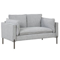 Linen Fabric Loveseat Couch Y15495
