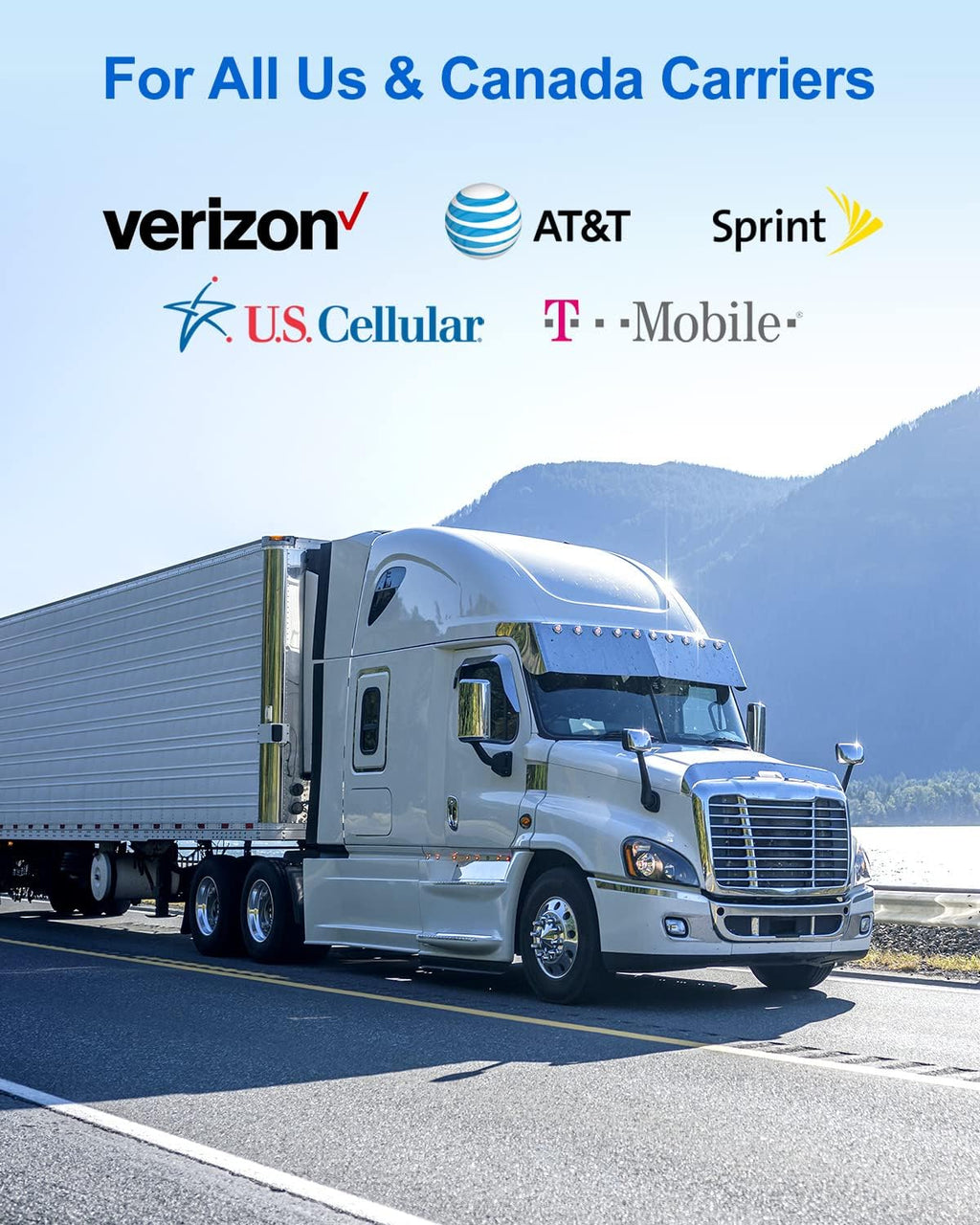 Cell Phone Signal Booster for Truck, RV, SUV, Camping, Motorhome X6804