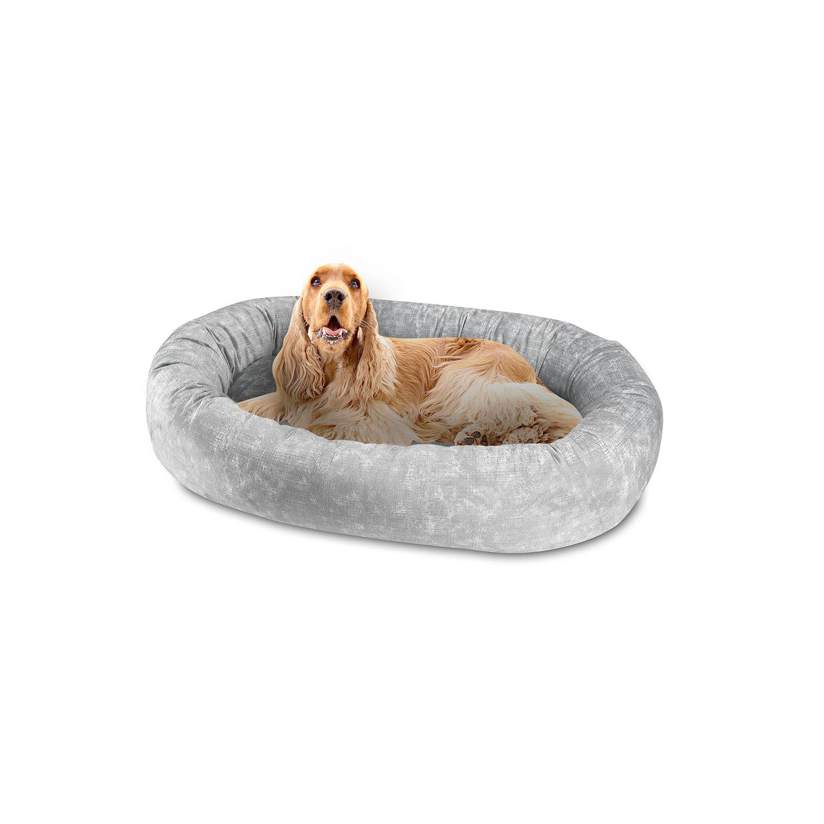 Gray Oval Pet Dog Bed K961981