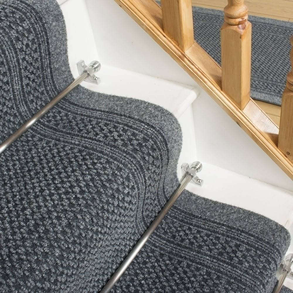 Gray Stair Carpet Runner 18 Foot L700274