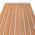 EVA Foam Boat Decking Sheets 23" x 94" - 7mm Thick Non-Slip Faux Teak Marine Flooring Mat K794495