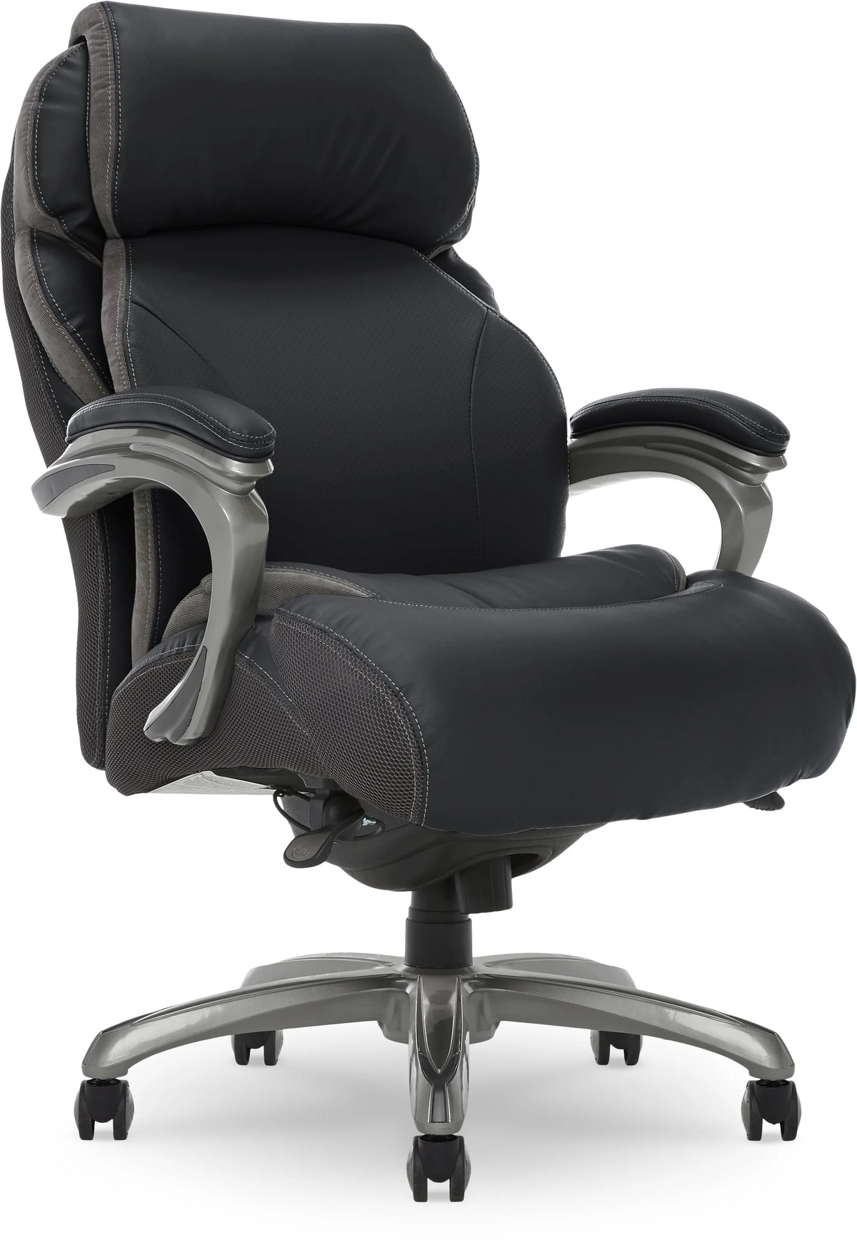 Bonded Leather Big & Tall Office Chair, Black C34911