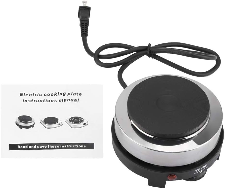 Electric Mini Stove Hot Plate, 500W Single Burner, Pack of 2 T93266
