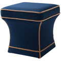 Midnight Blue Pedestal Ottoman G16470