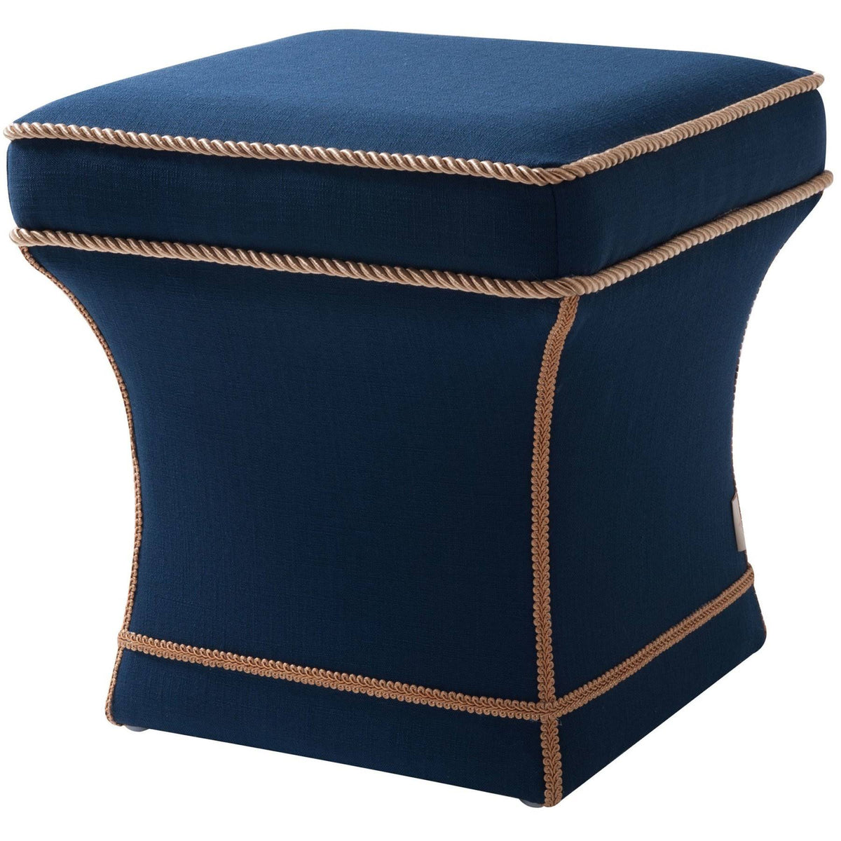 Midnight Blue Pedestal Ottoman G16470