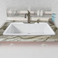 33x22 Single Basin Drop in Cast Iron Kitchen Sink L886794