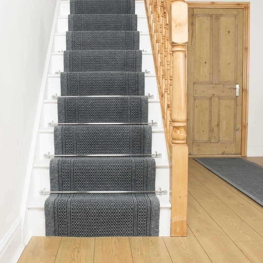 Gray Stair Carpet Runner 18 Foot L700274
