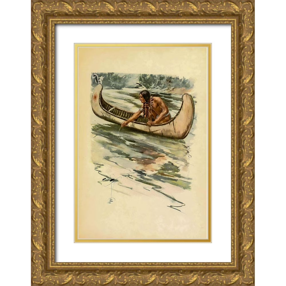 11x14 Gold Ornate Wood Framed Museum Art Print S322792