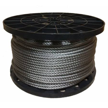 1/8 inch Stainless Steel Aircraft Cable Wire Rope 7x19 Type 316 (1500 Feet) J235098