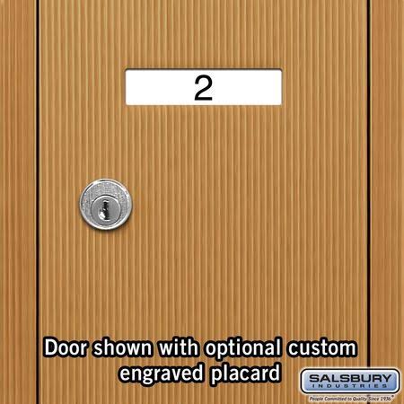 Brass Vertical Mailbox, 6 Doors A869