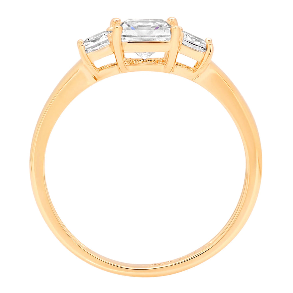 14k Yellow Gold Three-Stone Ring K311167