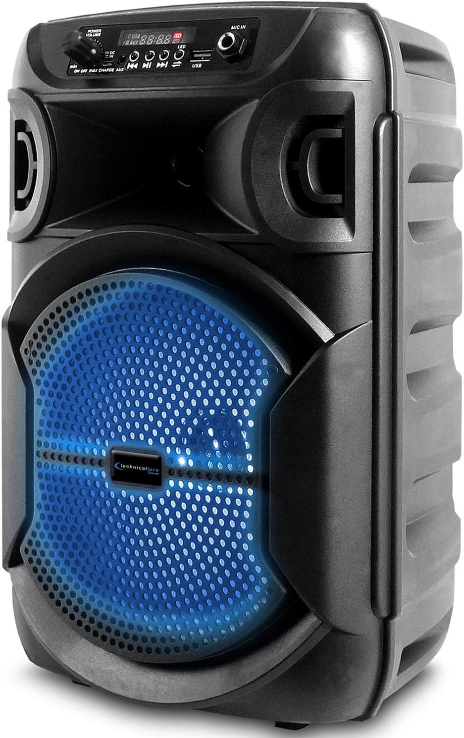 8 Inch Portable Bluetooth Karaoke Speaker with Microphone, Pack of 2 O5289