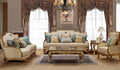 Gold & Light Beige Sofa Set 4Pcs B312915