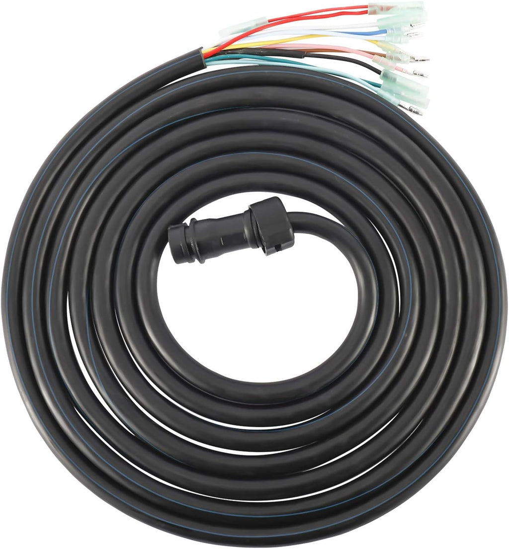 10 Pin 16.4ft Motor Cable Wire Harness for Yamaha Outboard Engine 703 Remote Control Box, Pack of 2 C498767