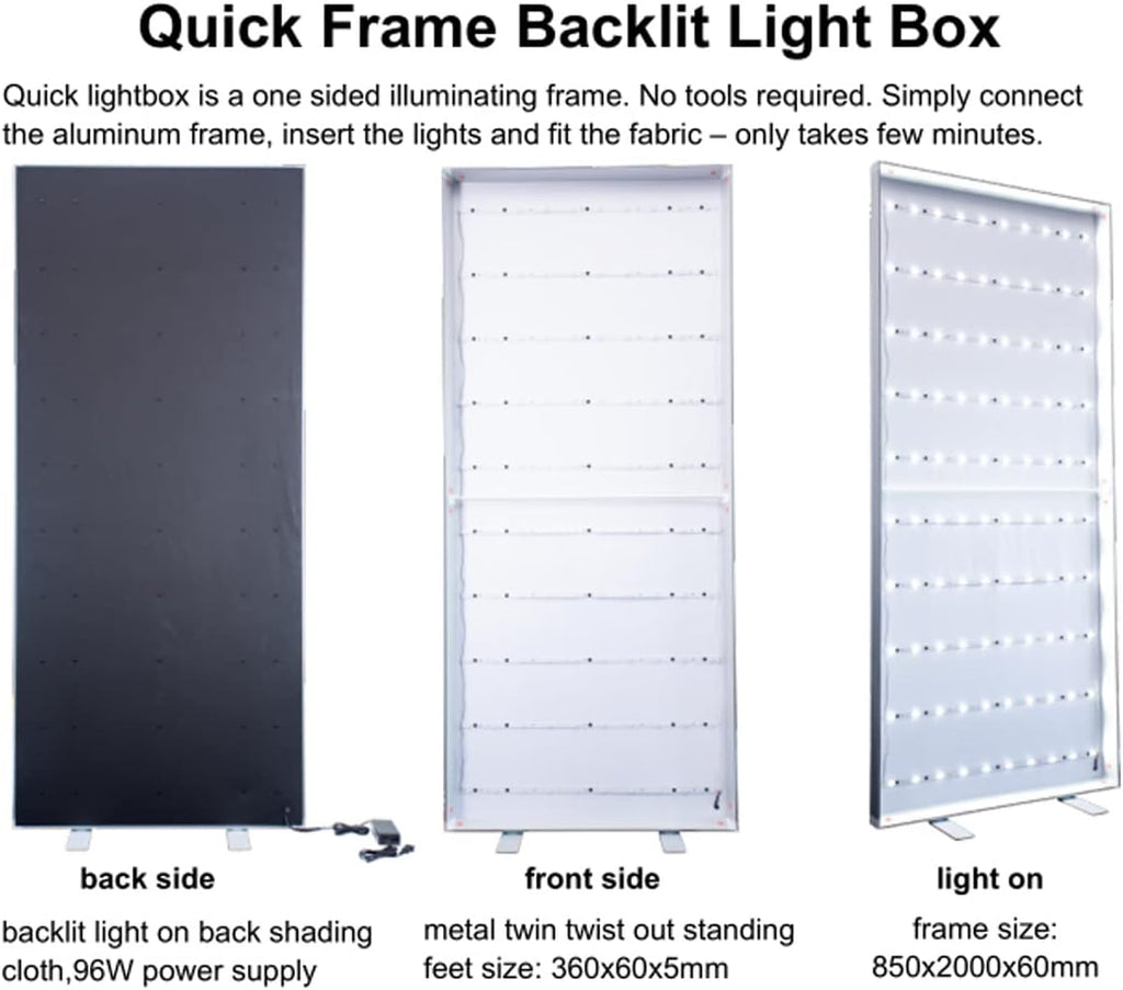 33”x78” Aluminum Frame LED Light Box for Poster P140964