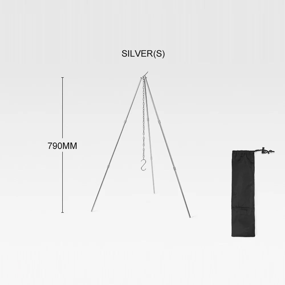 Portable Aluminum Alloy Tripod Bonfire Rack G970952