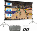 Outdoor Projector Screen with Stand, 120 Inch (16:9), Portable with Full-Set Bag C144650
