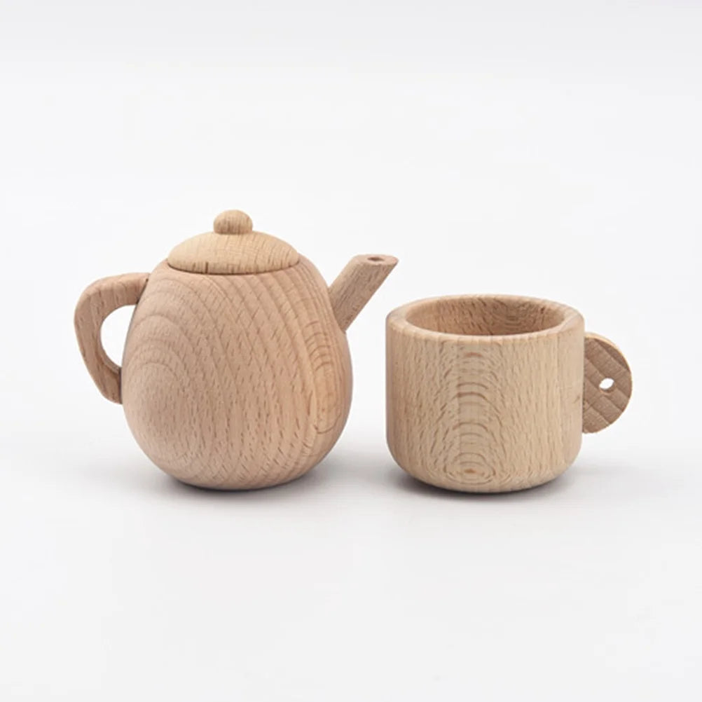 Solid Wood Tea Pot Toy S271