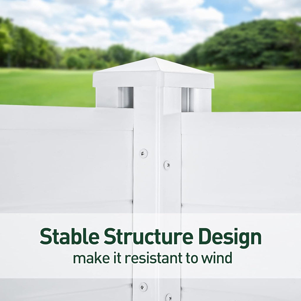 White Vinyl Fence, 2 Panels, 48W x 48H R849