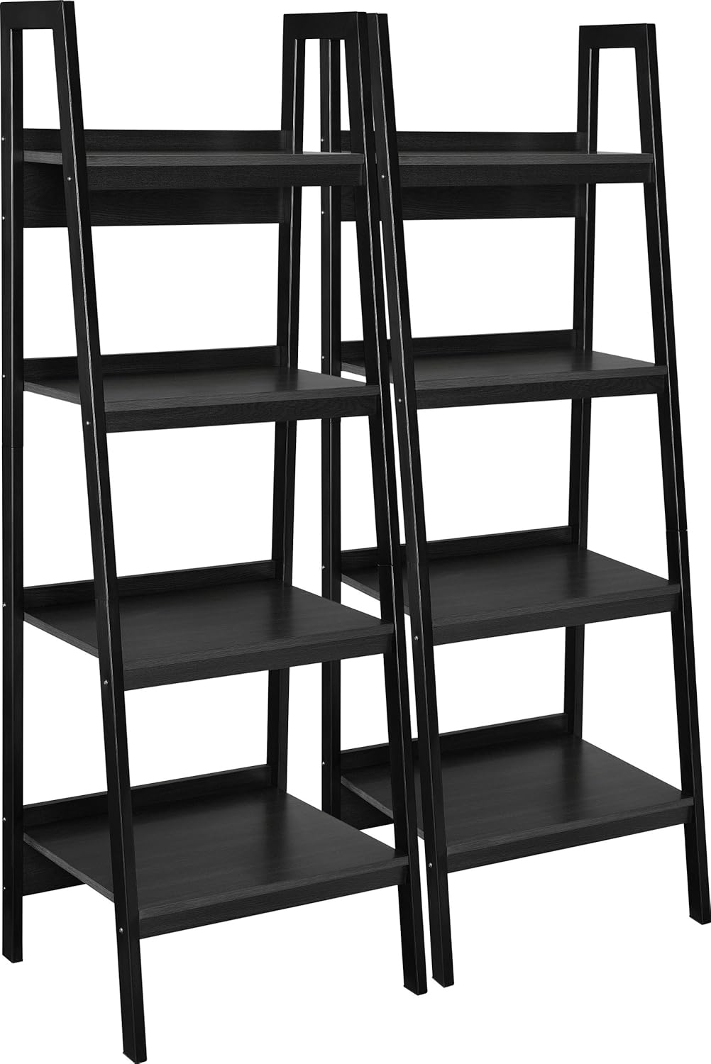 4 Shelf Ladder Bookcase, Black C817