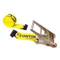 Yellow Ratchet Strap with Flat Hooks W1627