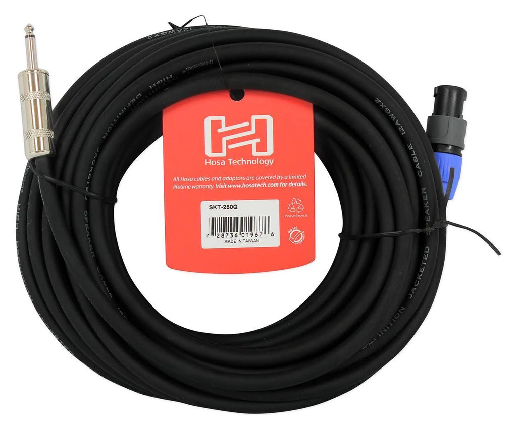 50 ft Speakon to 1/4 TS Speaker Cable D464846