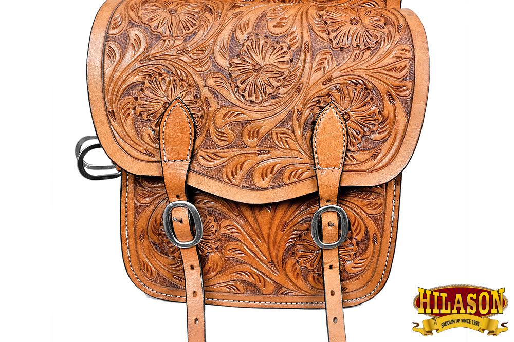 Tan Leather Horse Saddle Bag B830103