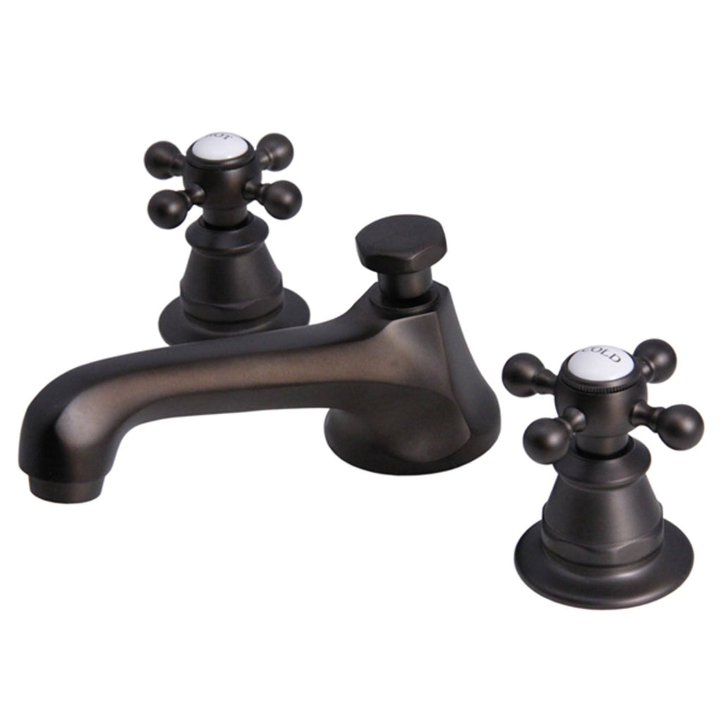 Bronze Widespread Lavatory Faucet with Pop-Up Drain F32597