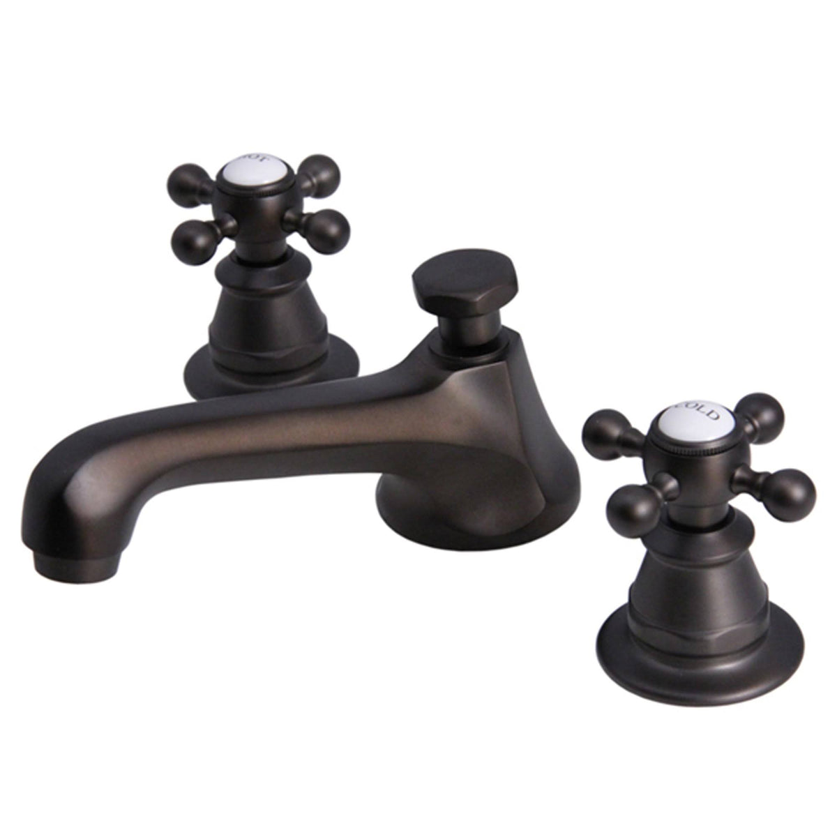 Bronze Widespread Lavatory Faucet with Pop-Up Drain F32597