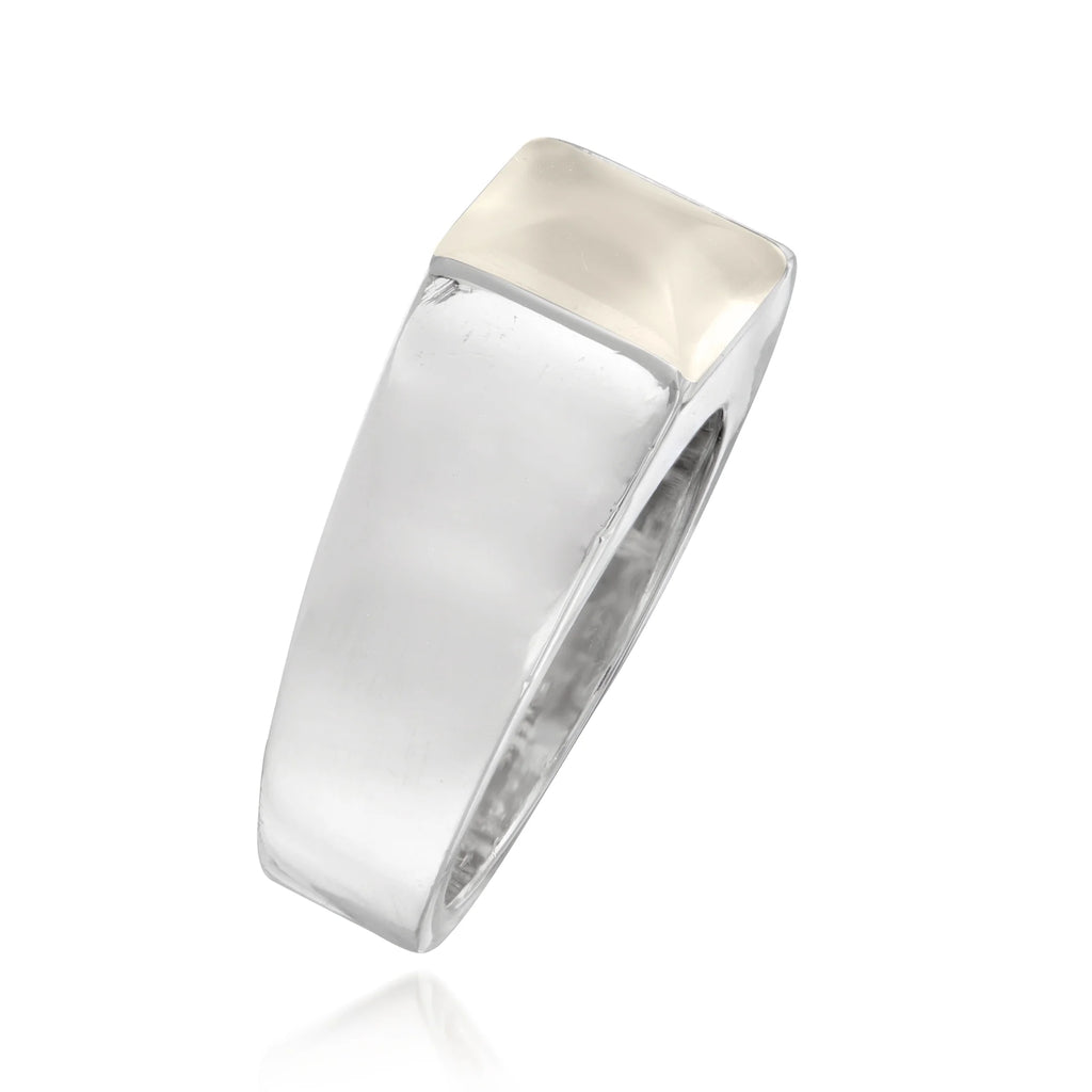 Vintage Cartier Moonstone Ring in 18kt White Gold M467236