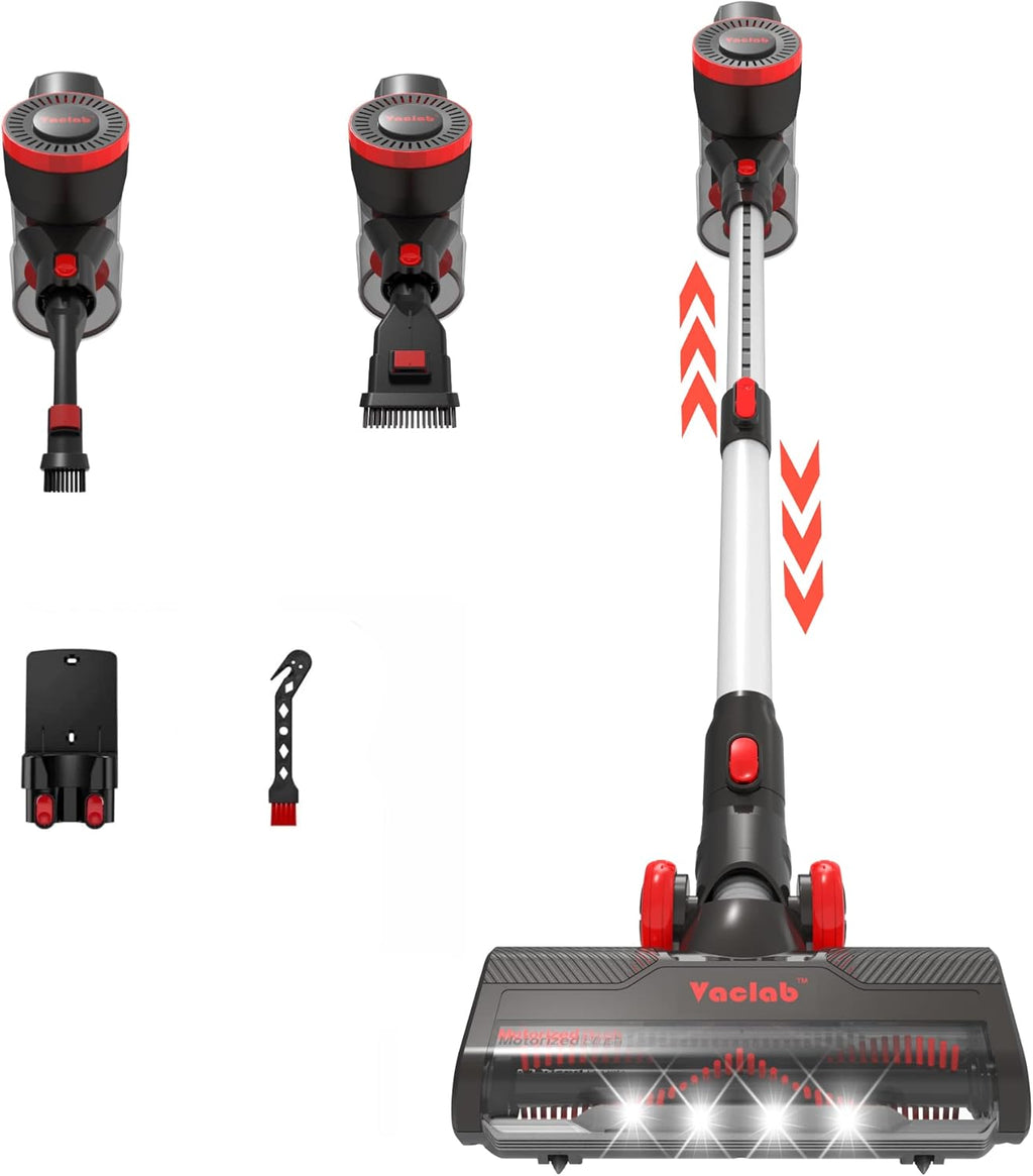 Cordless Vacuum Cleaner, 22Kpa Suction, 40 Minutes, Lightweight Stick Vac with LED Powerhead U74251