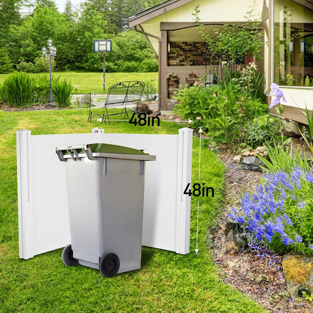 White Vinyl Fence, 2 Panels, 48W x 48H R849