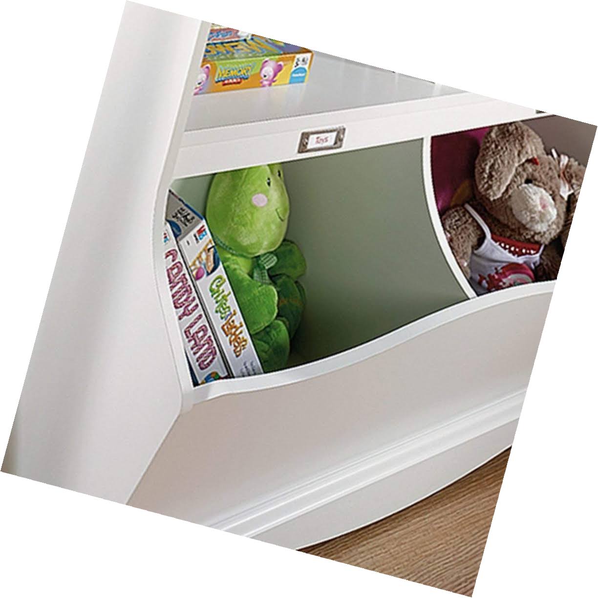 Soft White Finish Bookcase/Footboard I3170