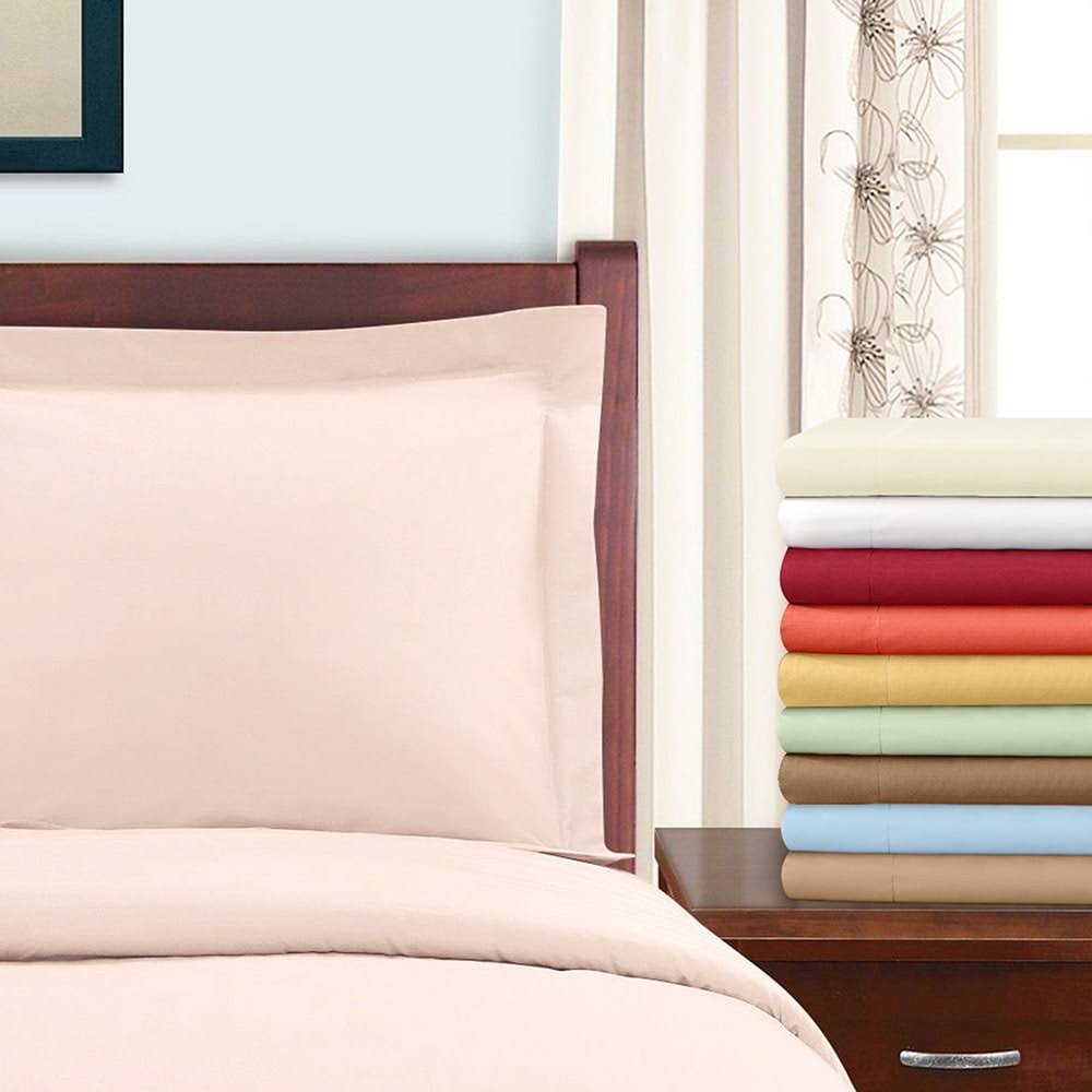 Light Blue Twin Cotton Sateen Duvet Cover Set A859308