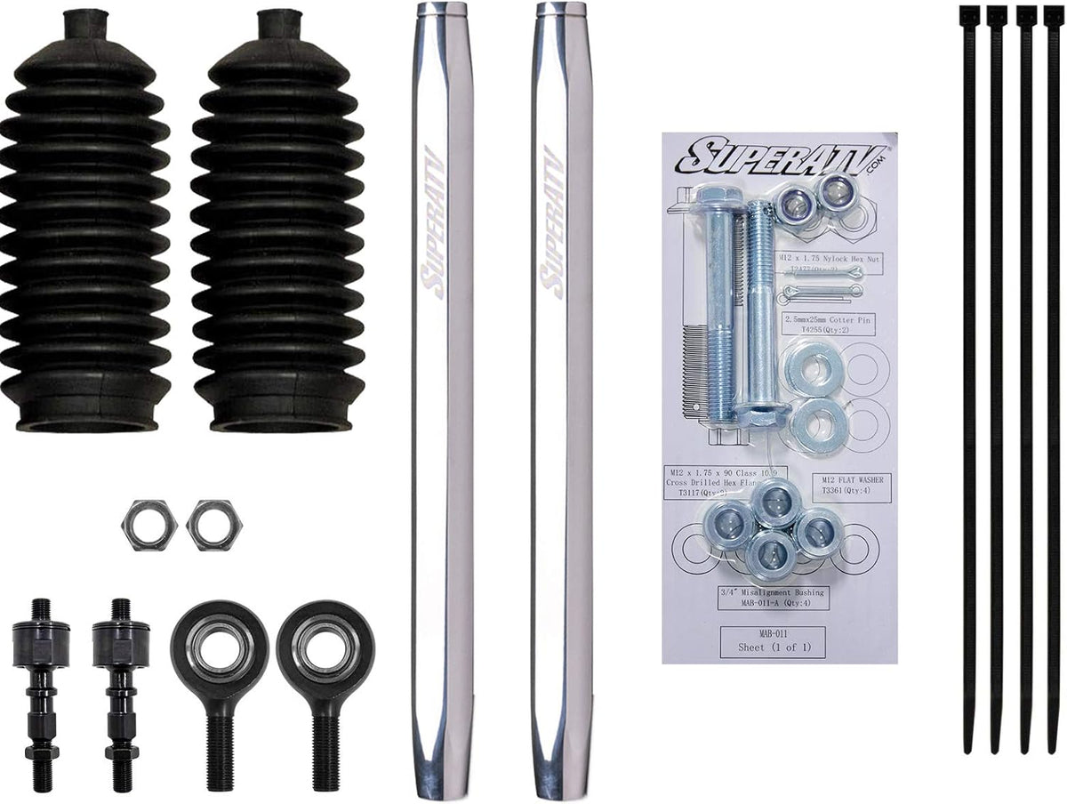 Billet Aluminum Hex Tie Rod Kit for Can-Am X3 72 Wide Models E850668