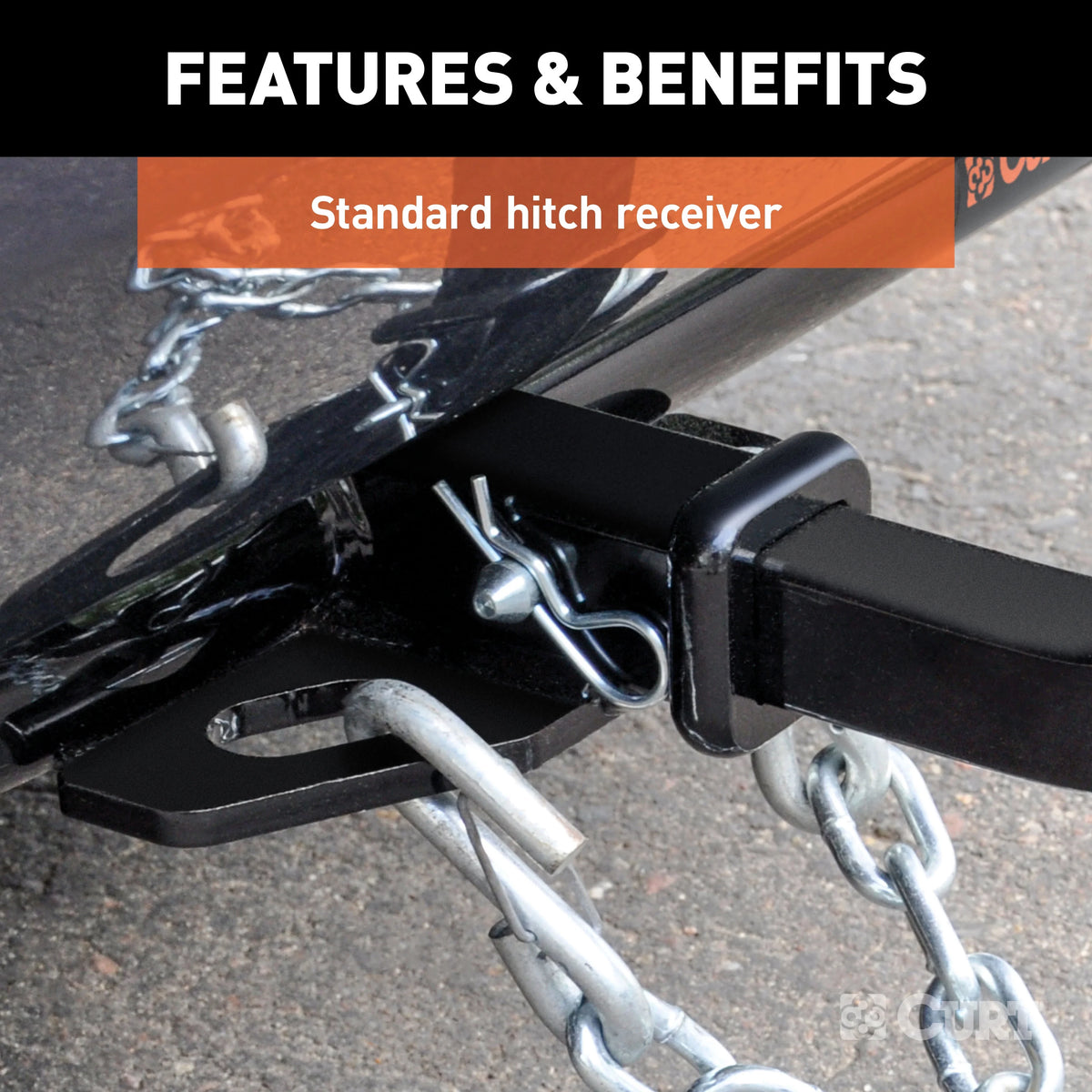 Class 2 Trailer Hitch with Installation Hardware, Pin & Clip N59329
