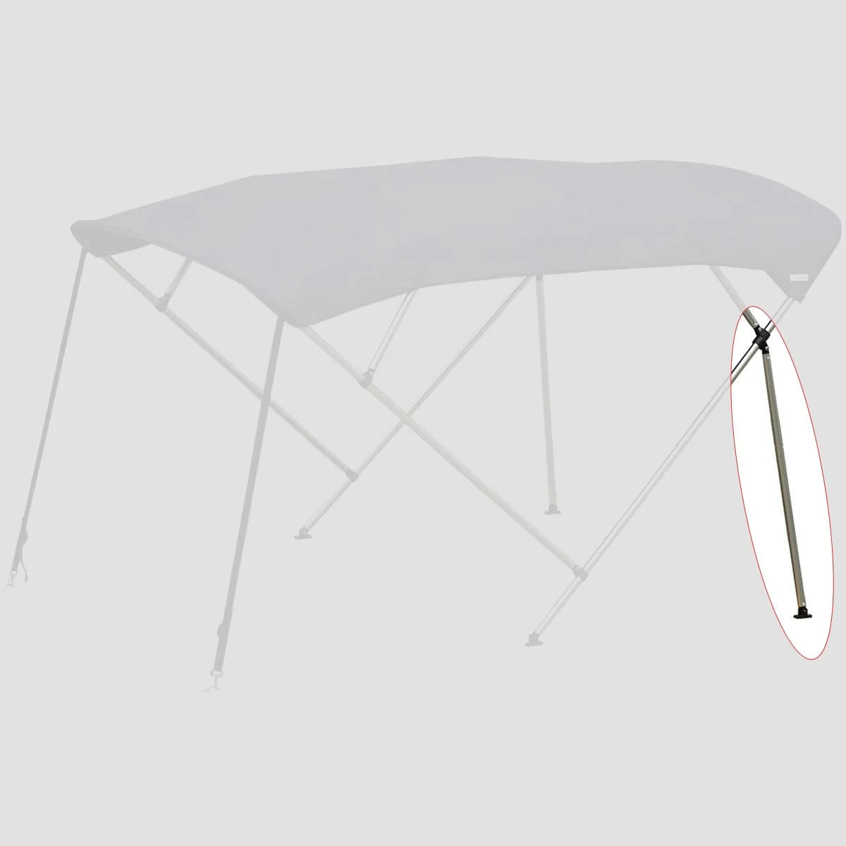 Fixed 24" Bimini Support Poles F83610