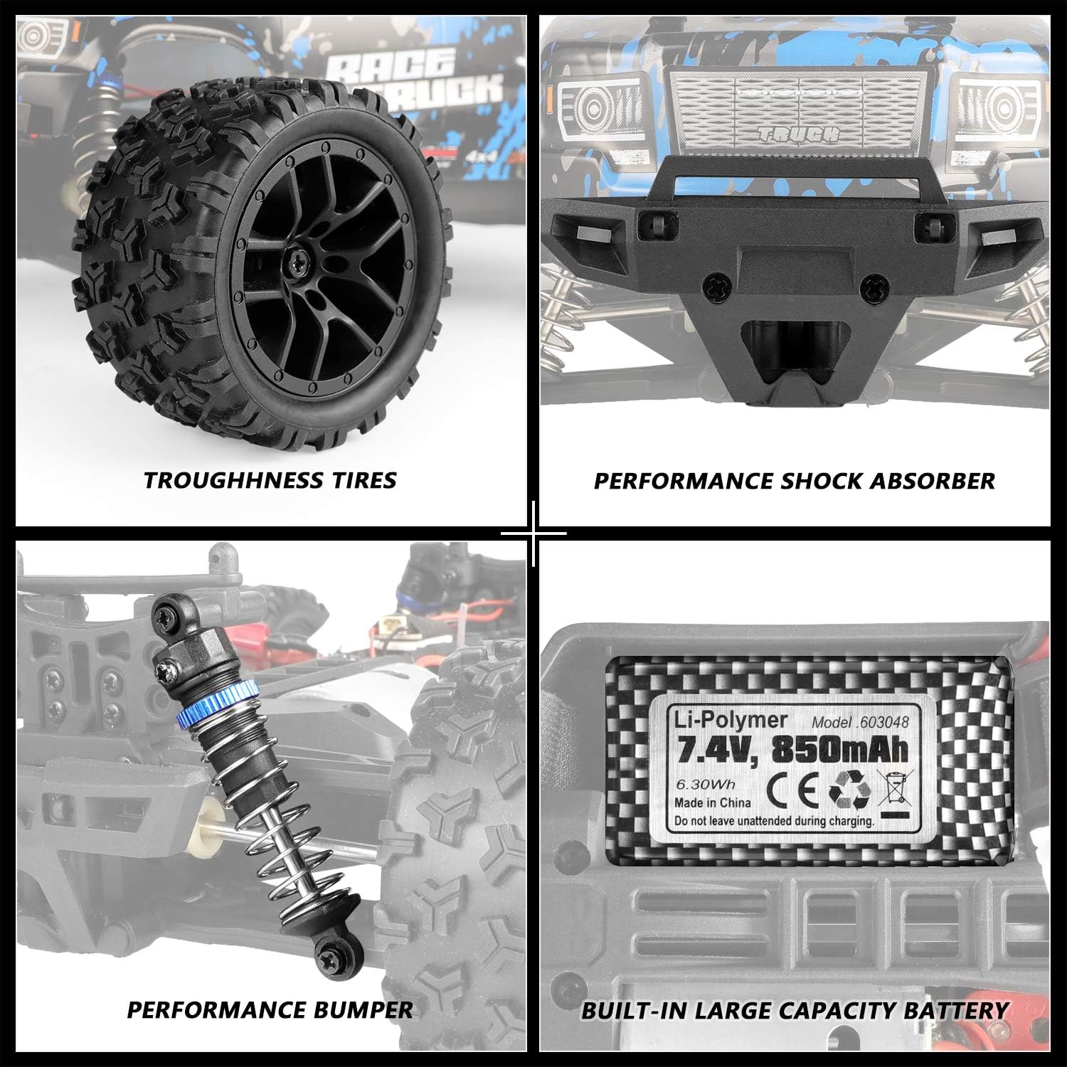 1/18 Scale 4WD RC Monster Truck Z5304