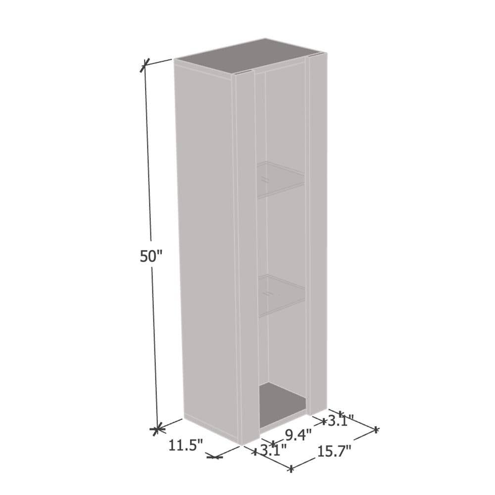 White Wall-Mounted Bookcase I13441