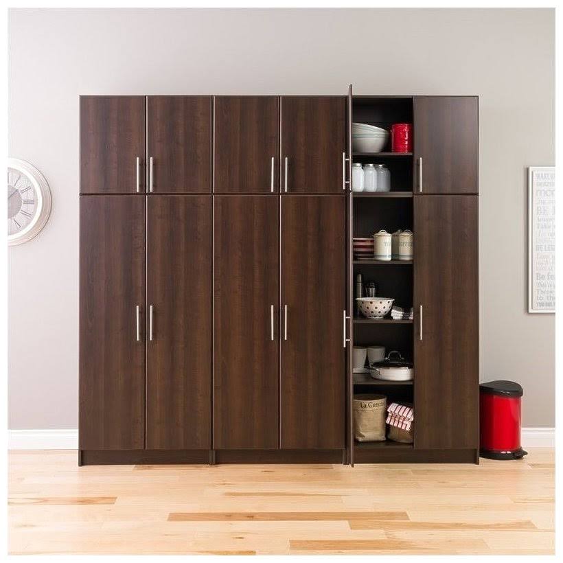 32x22 Stackable Wall Storage Cabinet in Espresso J9623