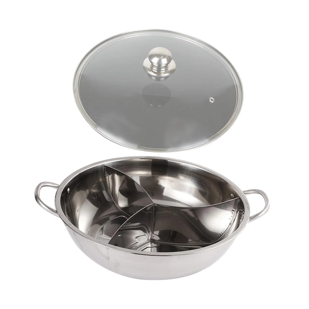 Three Sided Tabletop Hot Pot Cookware 31.2cm S2221