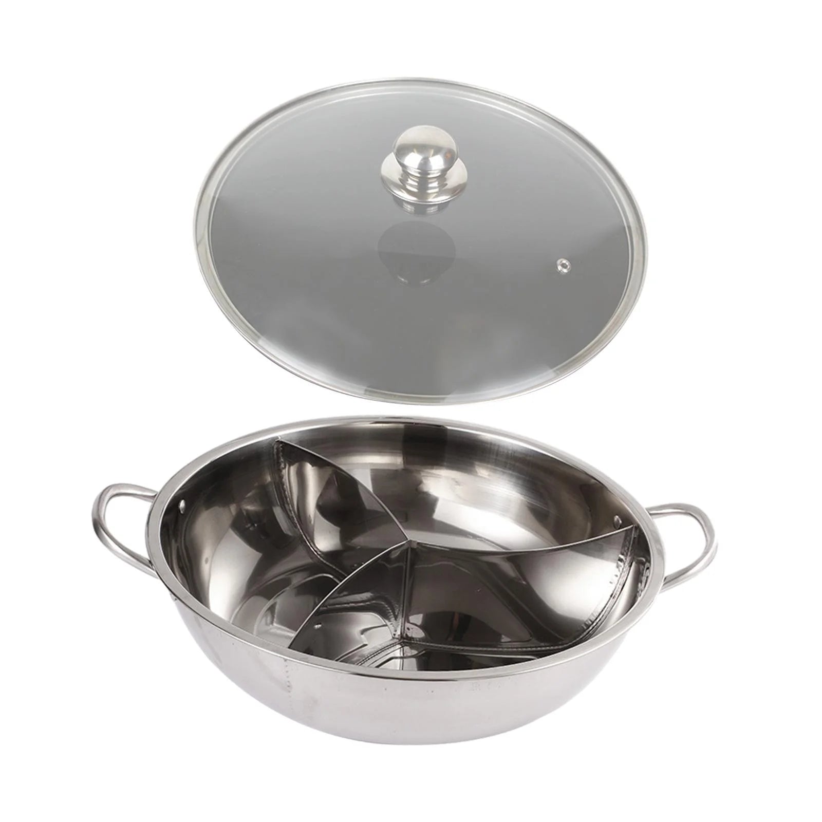 Three Sided Tabletop Hot Pot Cookware 31.2cm S2221