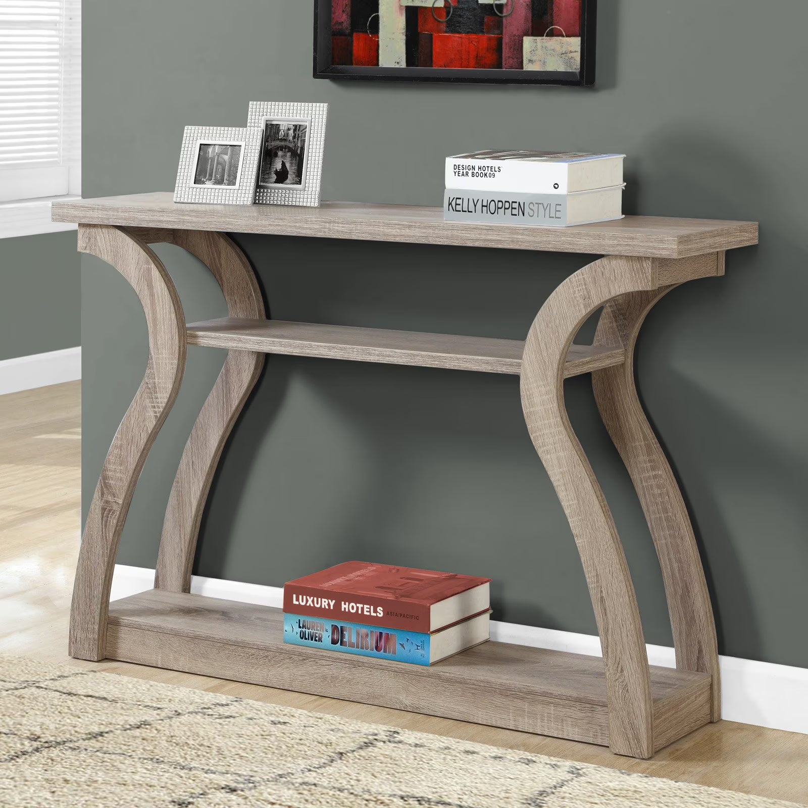 Brown Laminate Accent Table J32505