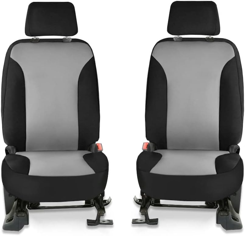 Gray & Black Neoprene Front Seat Covers E667133